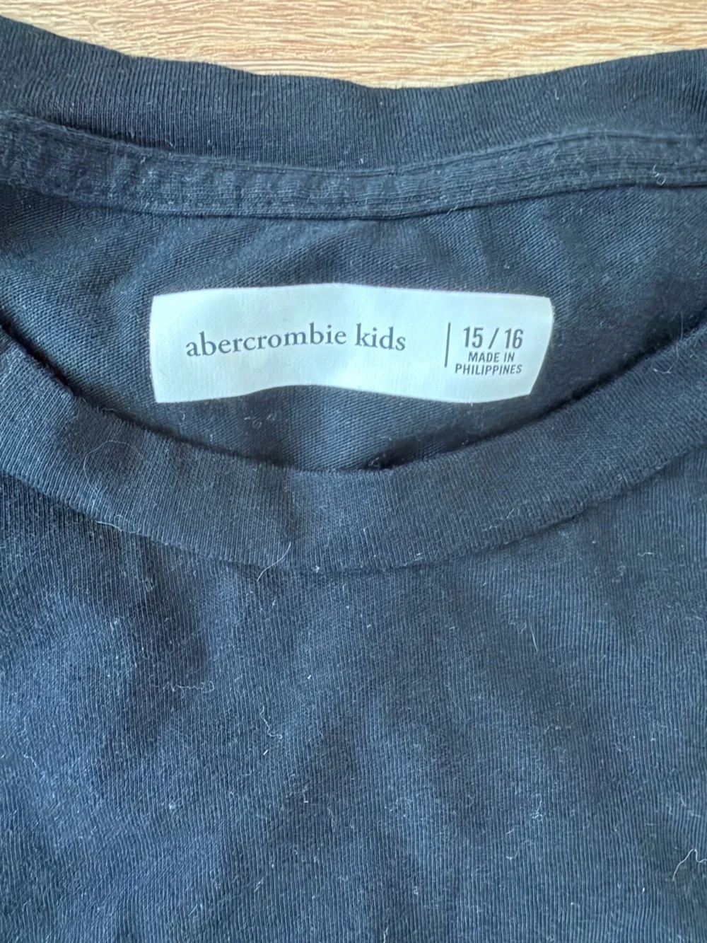 abercrombie kids Black Short-Sleeve Tee with MLB Patch